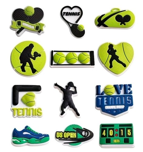 Tennis player shoe charms - tennis,
