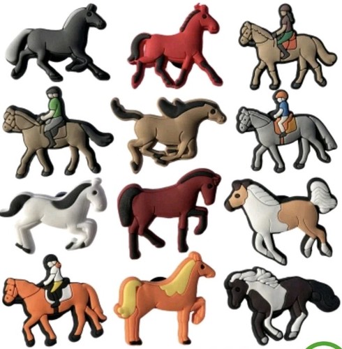 Equestrian horses shoe charms - horses,